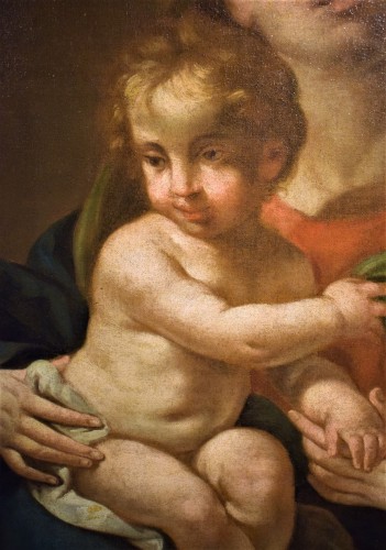 Vierge à l'enfant - Francesco de Mura (Naples,1696 –1782) atelier - Louis XV